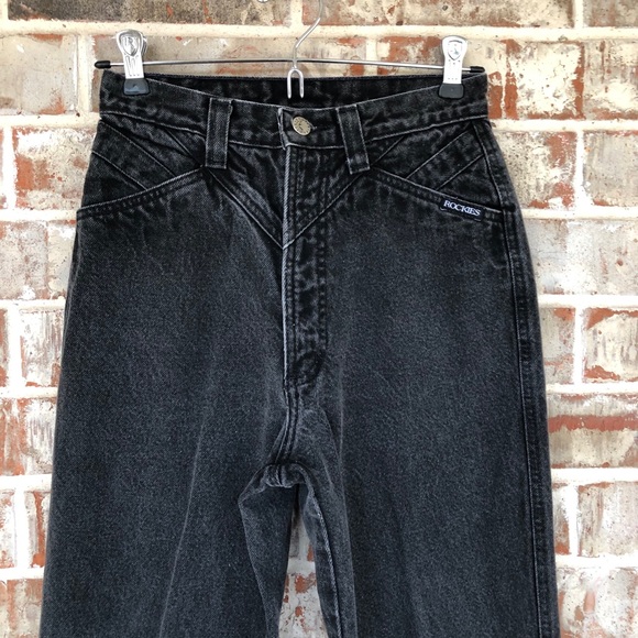 Rockies Denim - VTG Rocky Mountain Black Western Hi Rise Mom Jeans